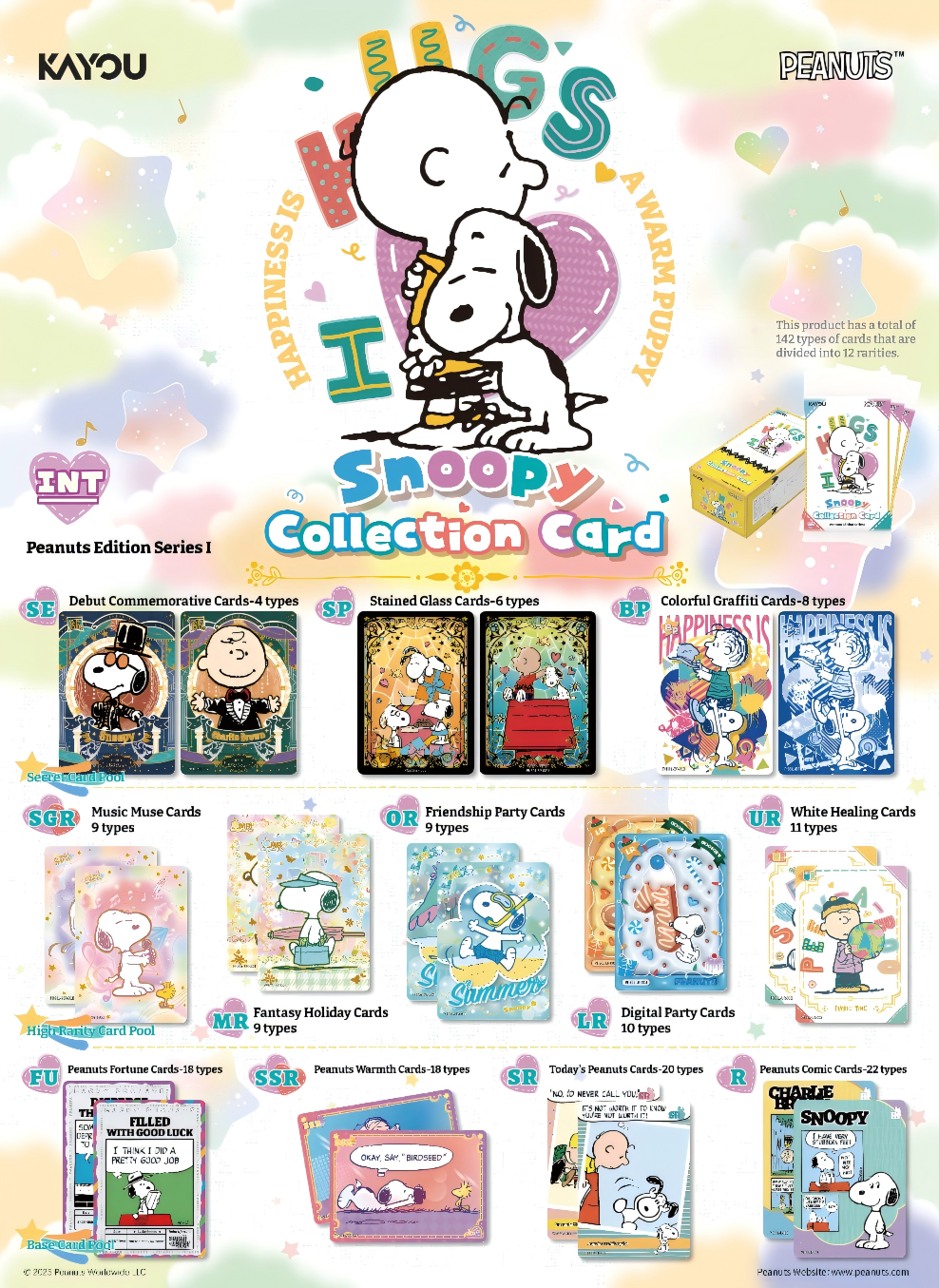 KAYOU PEANUTS-Snoopy Collection Card - Peanuts Edition Box