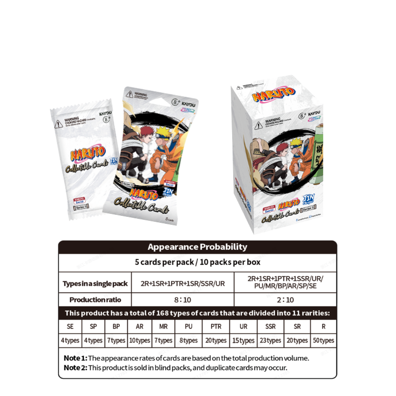 KAYOU NARUTO Smriti Collectible Card - Chapter Jin English Series 2 Box with Promo Card
