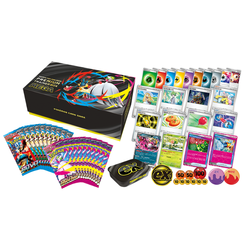 Pokemon Japanese M1L Mega Brave and M1S Mega Symphonia MEGA Premium Trainer Box