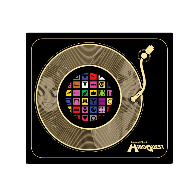 HiROQUEST CD Vinyl Clock