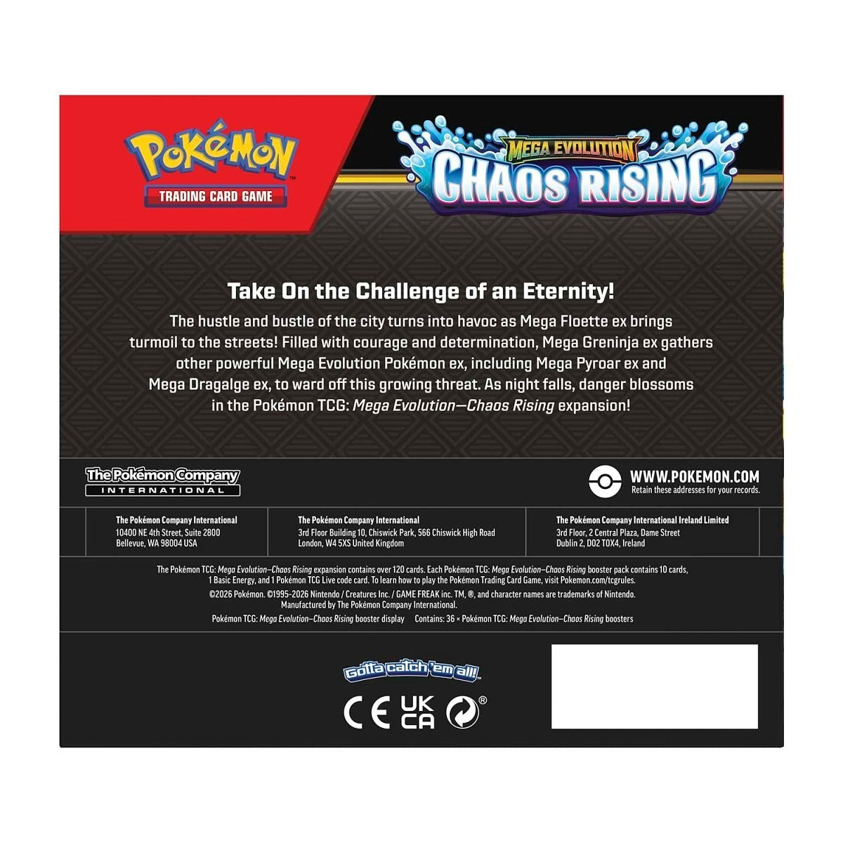 Pokemon English ME04 Chaos Rising Booster Box