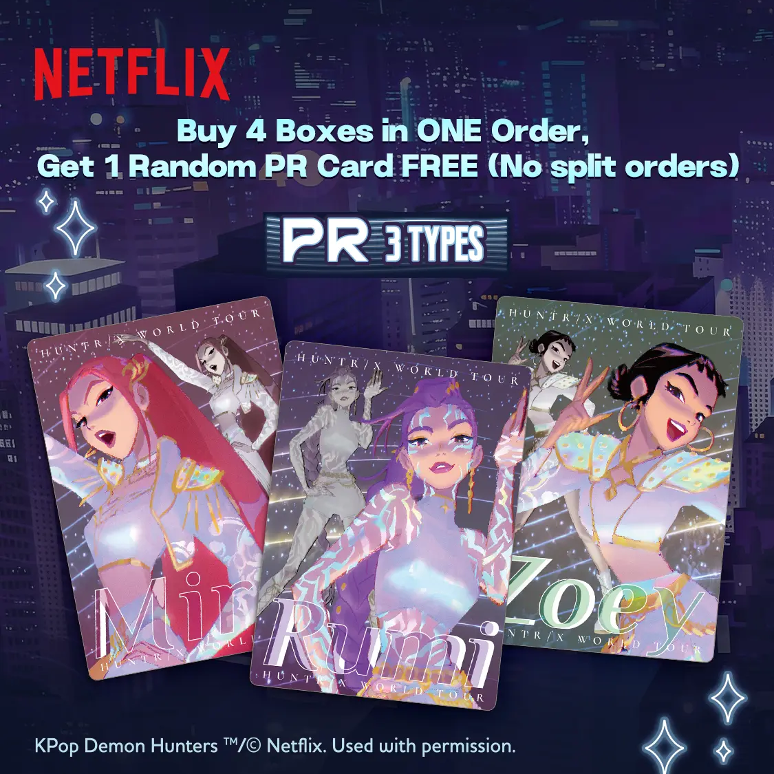 [PRE-ORDER] KAYOU KPop Demon Hunters Collectible Trading Cards Energy Edition - Display Box