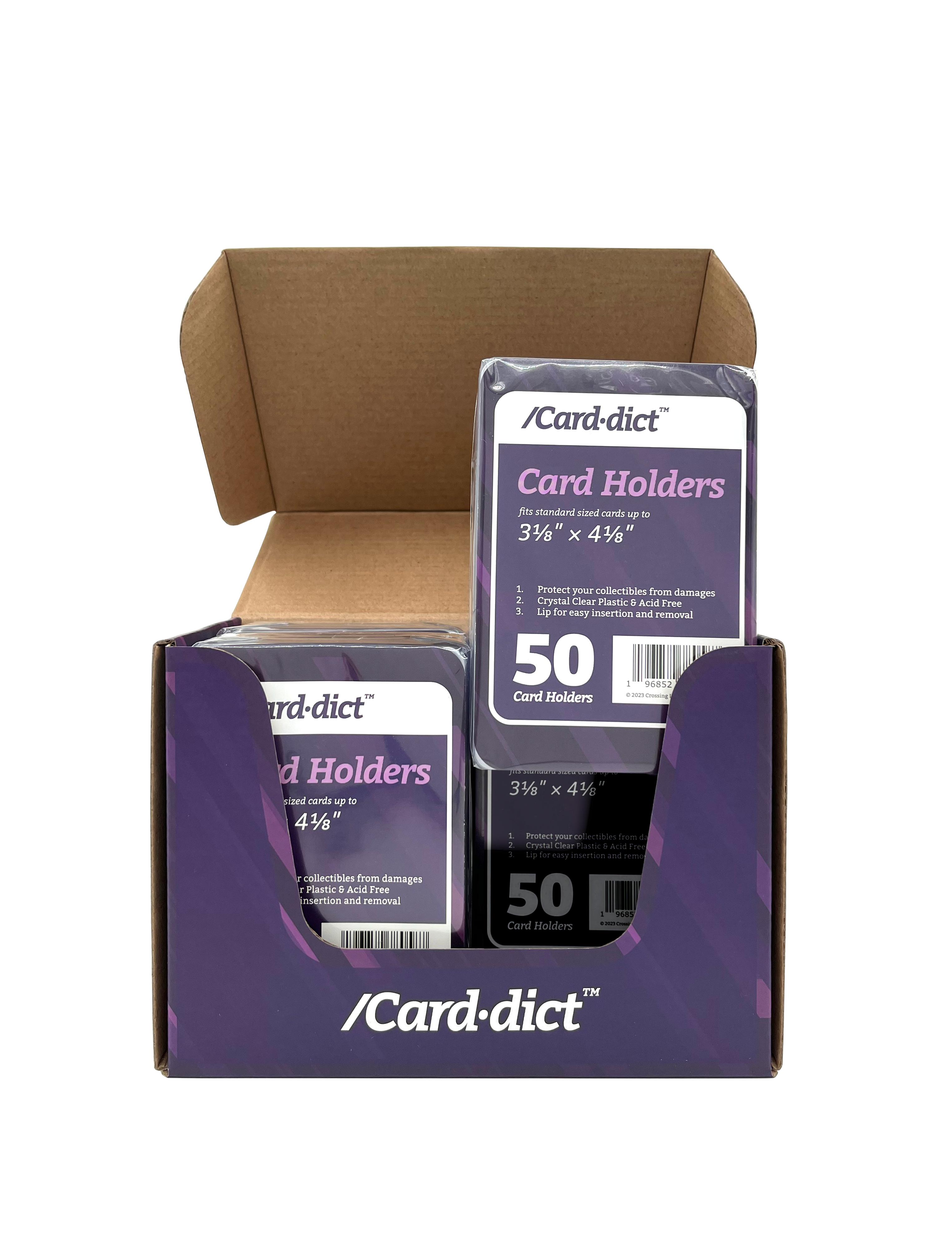Carddict Semi-rigid Card Holders, 200 pcs per box