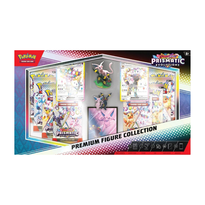 Pokemon English Prismatic Evolutions Premium Figure Collection Box