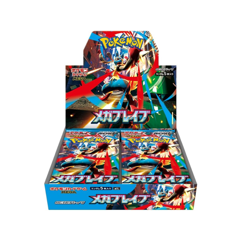 Pokemon Japanese M1L Mega Brave and M1S Mega Symphonia Booster Box