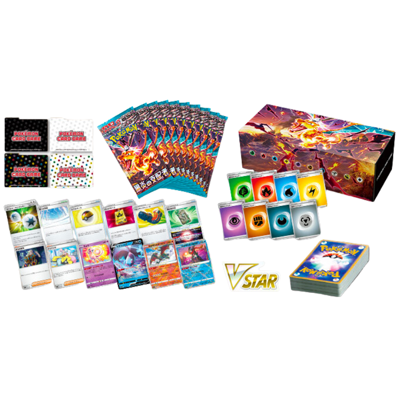 Pokemon Japanese SV3 Black Flame Ruler Deck With 10 Booster Pack