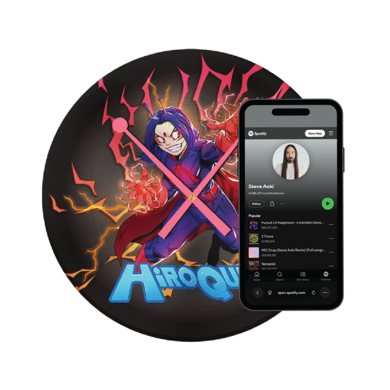HiROQUEST CD Vinyl Clock