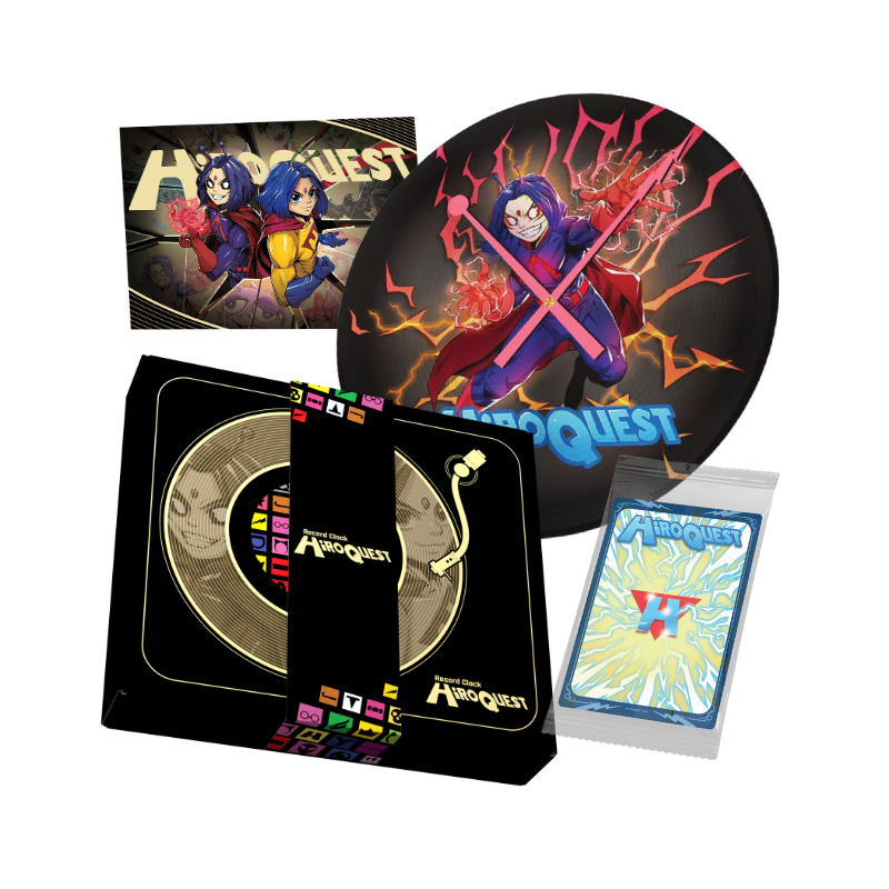 HiROQUEST CD Vinyl Clock